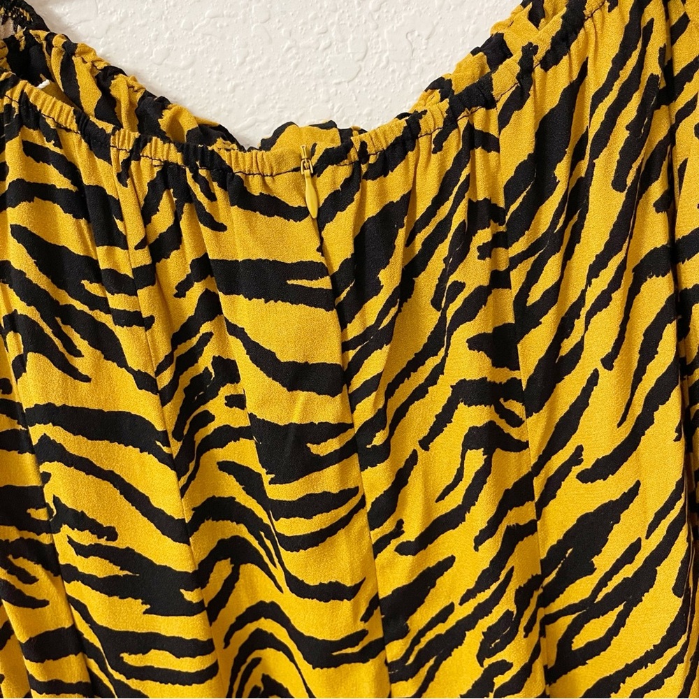 Reformation Roshay‎ Tiger Print Tigress Mini Dress 8 - Picture 8 of 10